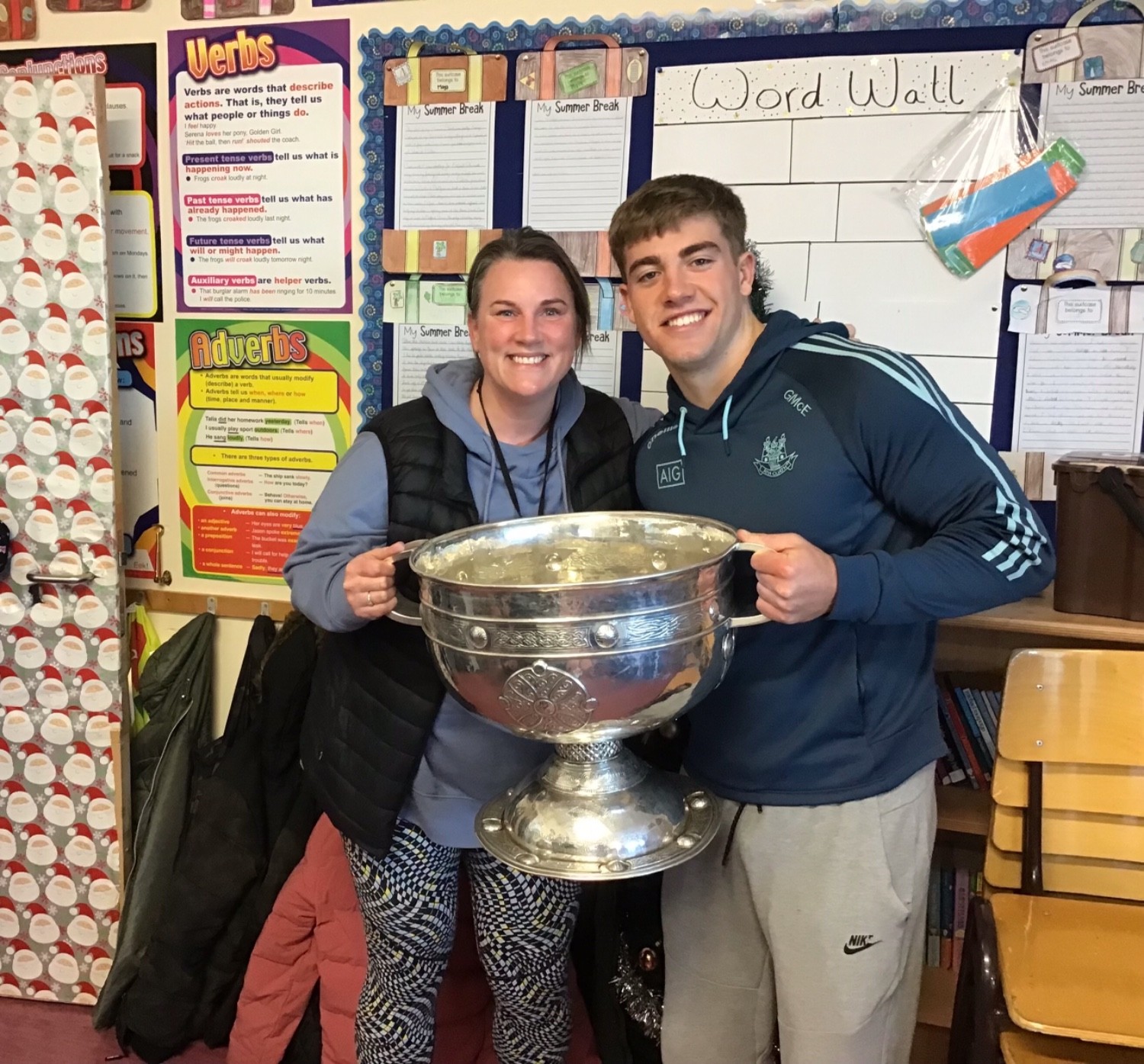 Sam Maguire Visits St George's NS!