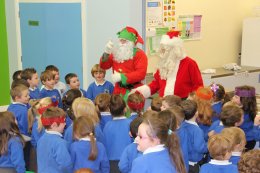 Santa Claus visits St. Joseph's