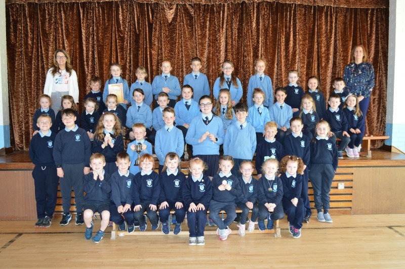 Children from P1 - P7 who participated in Newry Feis