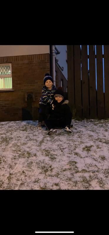 Thomas has fun with his big brother Nathan!