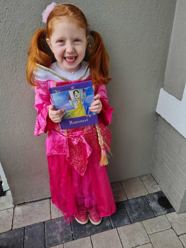 Sienna (as Rapunzel) celebrated World Book Day.
