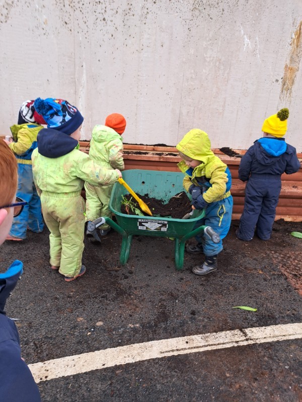 Empty the wheelbarrow!