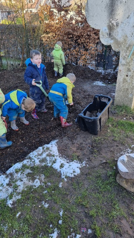 Our new sand pit!