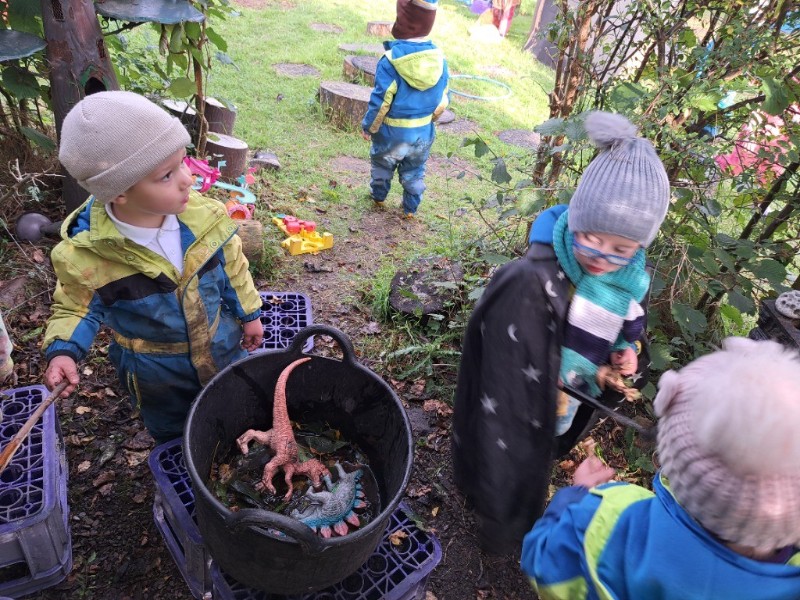 a big cauldron