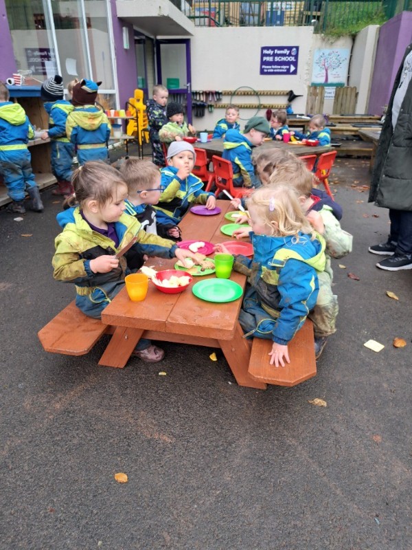 Davy has made us a new snack table