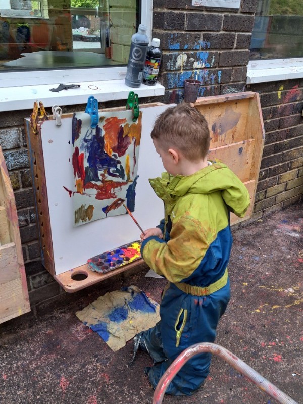 Mixing paint