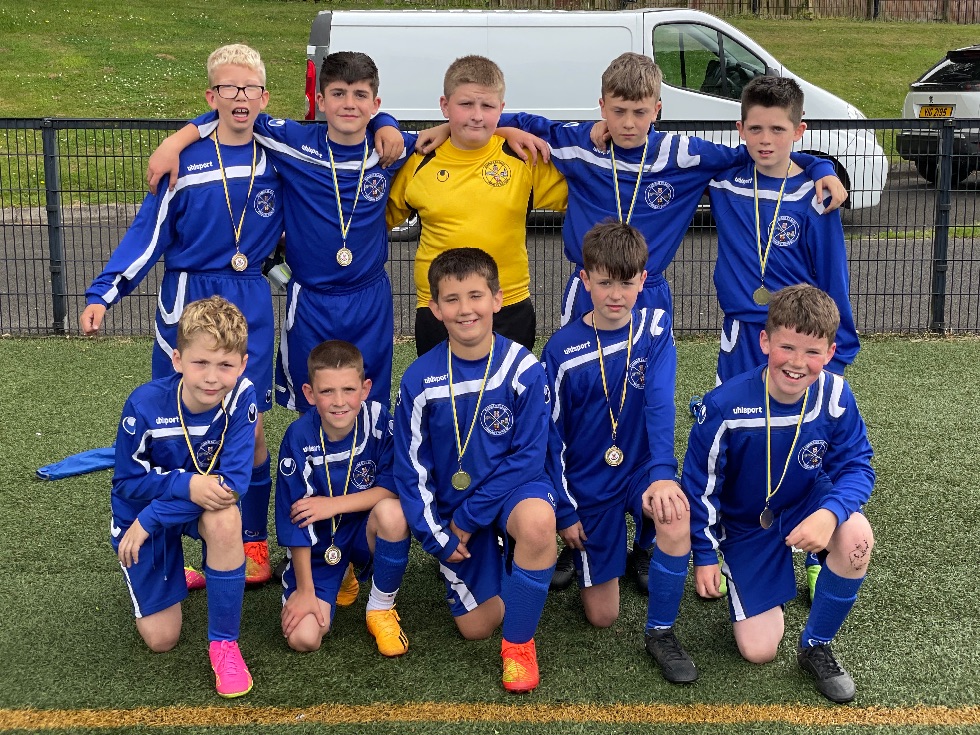 Finalists in the David Nicholl Primary Schools football tournament