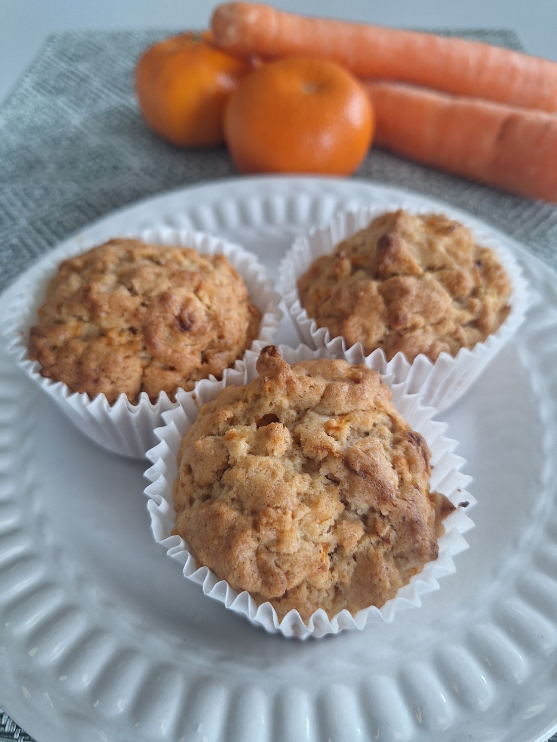 Carrot and orange muffins.