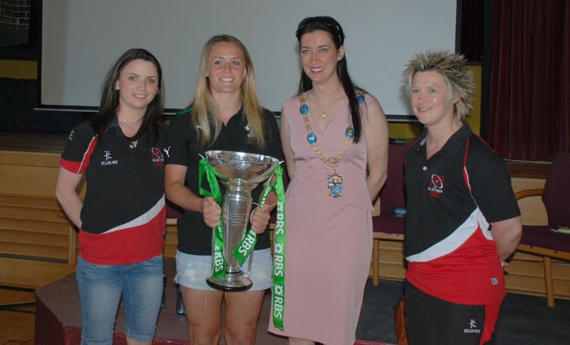 Ashleigh Baxtoe, Zoe Templeton, Joy Sparks and Lord Mayor Sharon Haughey Grimley
