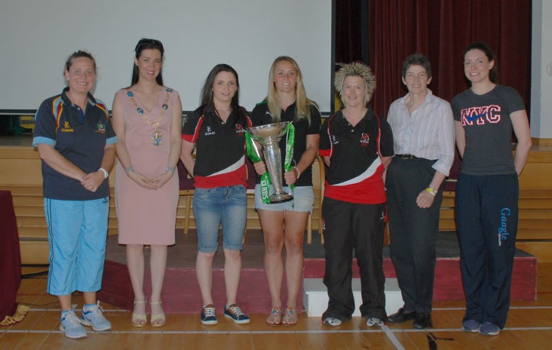 School Staff with Ashleigh Baxter, Zoe Templeton, Joy Sparks and Lord Mayor Sharon Haughey Grimley