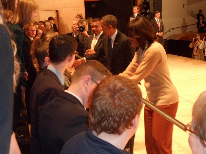 Students meet President Obama