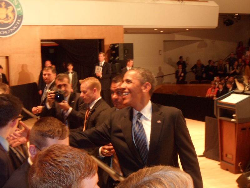 Students meet President Obama