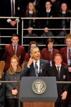 Students meet President Obama