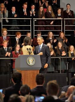 Students meet President Obama