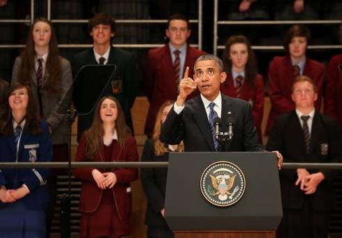 Students meet President Obama