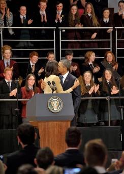 Students meet President Obama