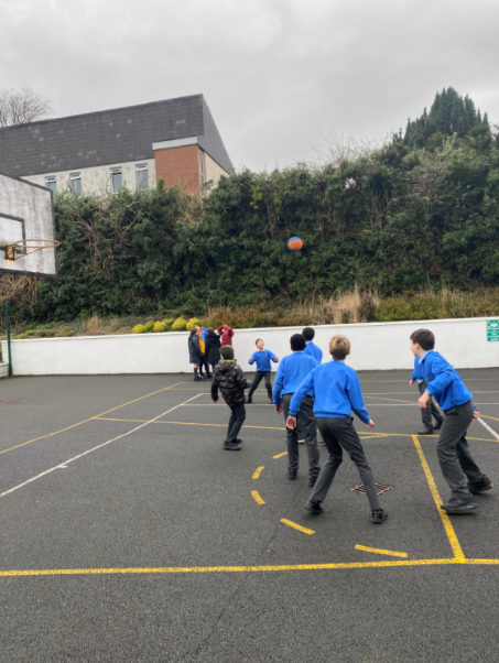 Break time at Carbury school