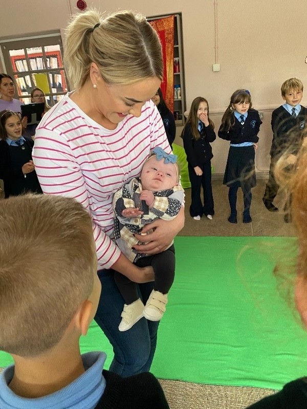 We meet our gorgeous baby in Roots of Empathy.