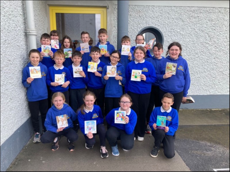 Fifth & Sixth Class with their Irish Books