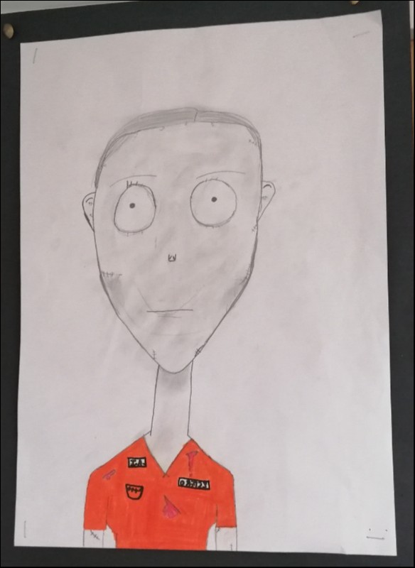 Tim Burton Inspired Portraits - One River School Englewood