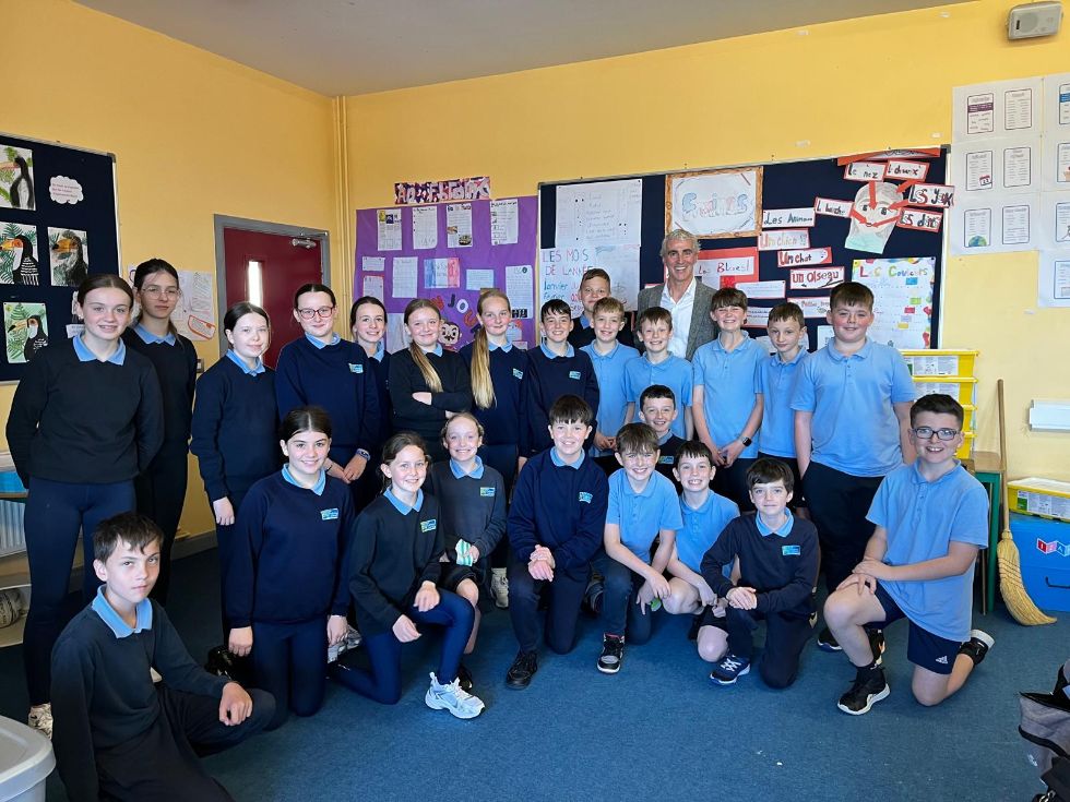 Cuairteoir speisialta sa scoil inniu