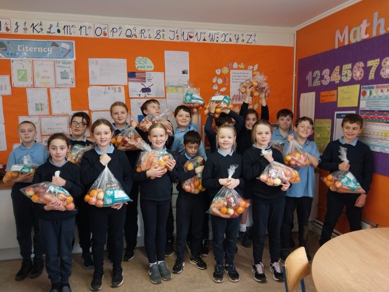 As a designated school partaking in Food Dudes we promote healthy eating in our classroom.