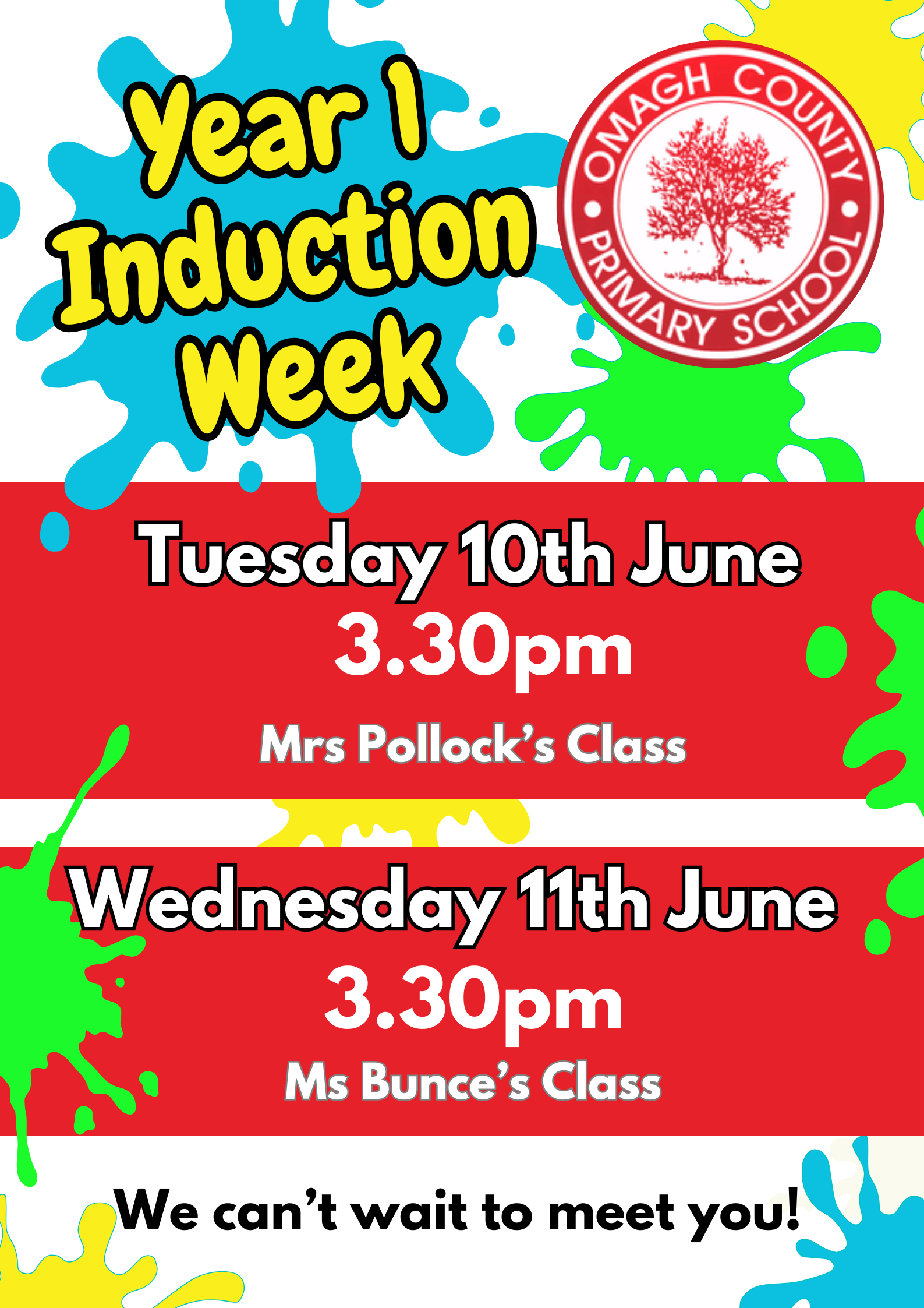 Year 1 induction week