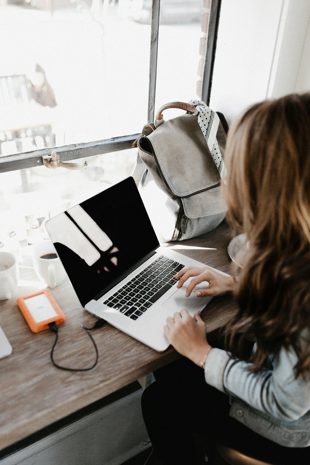 Business documents and laptop