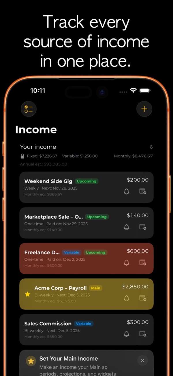 CheqMate: Paycheck Planner screenshot 3