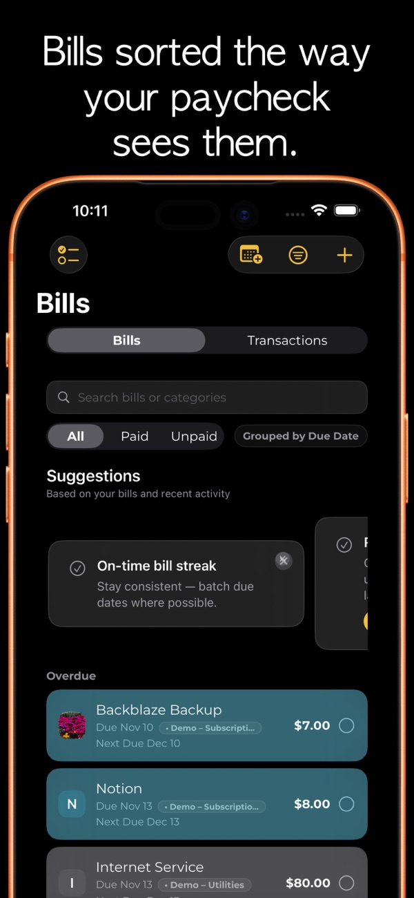 CheqMate: Paycheck Planner screenshot 2