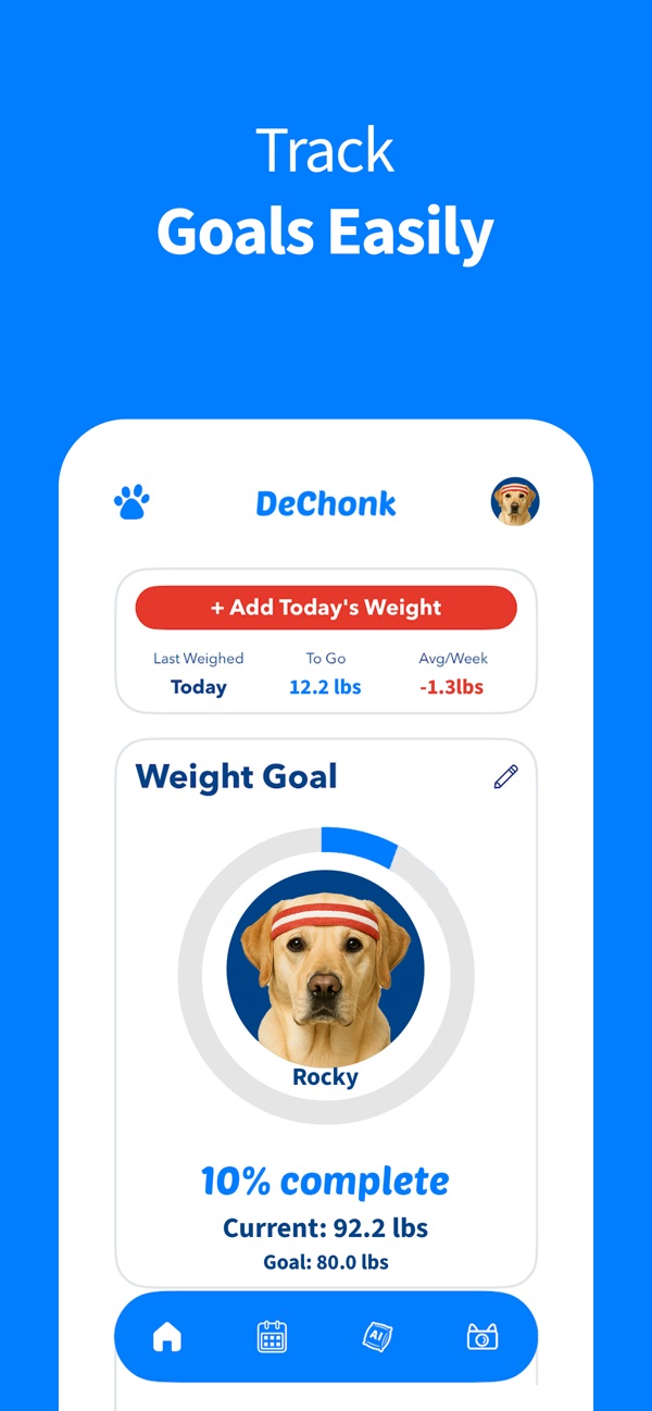 DeChonk - Pet Weight Tracker screenshot 2