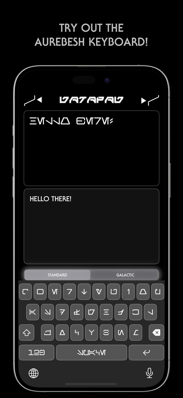 Datapad | Aurebesh Translator screenshot 2