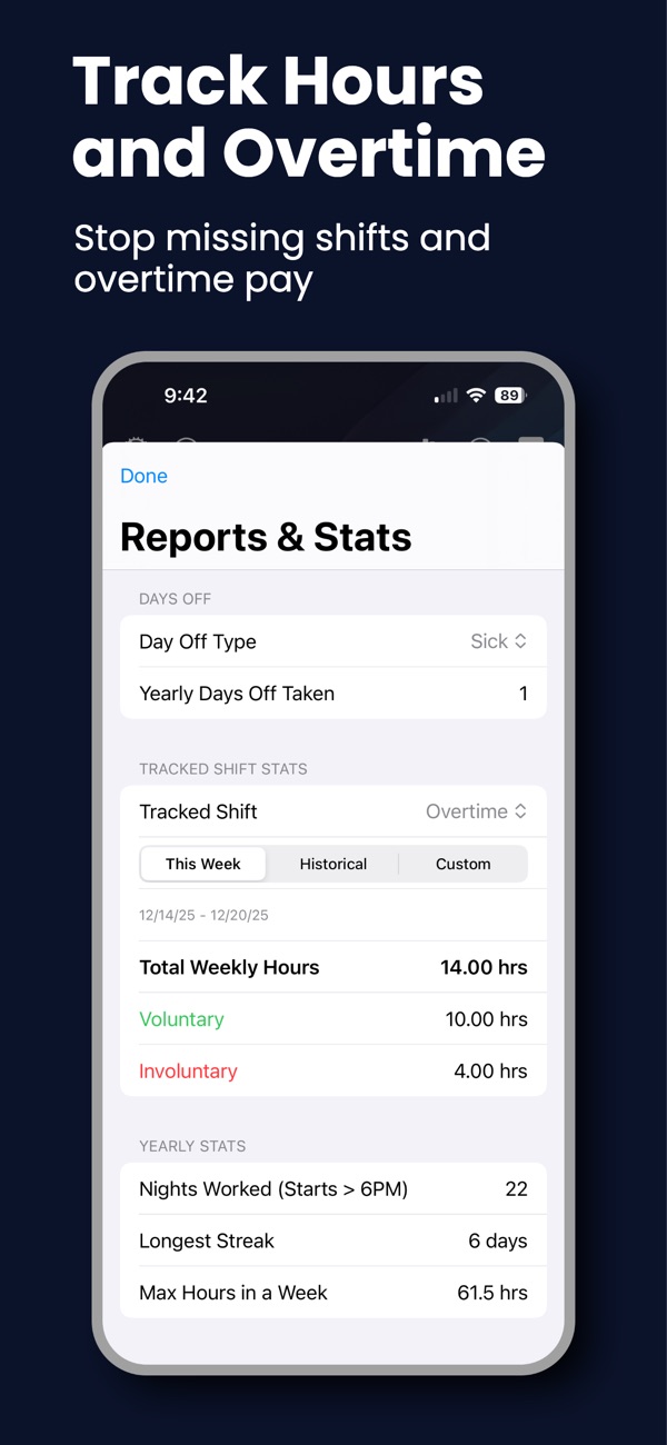 Shield Shift Tracker screenshot 1