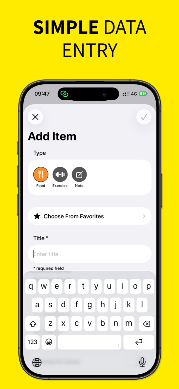 Calorie Tracker with Charts screenshot 1