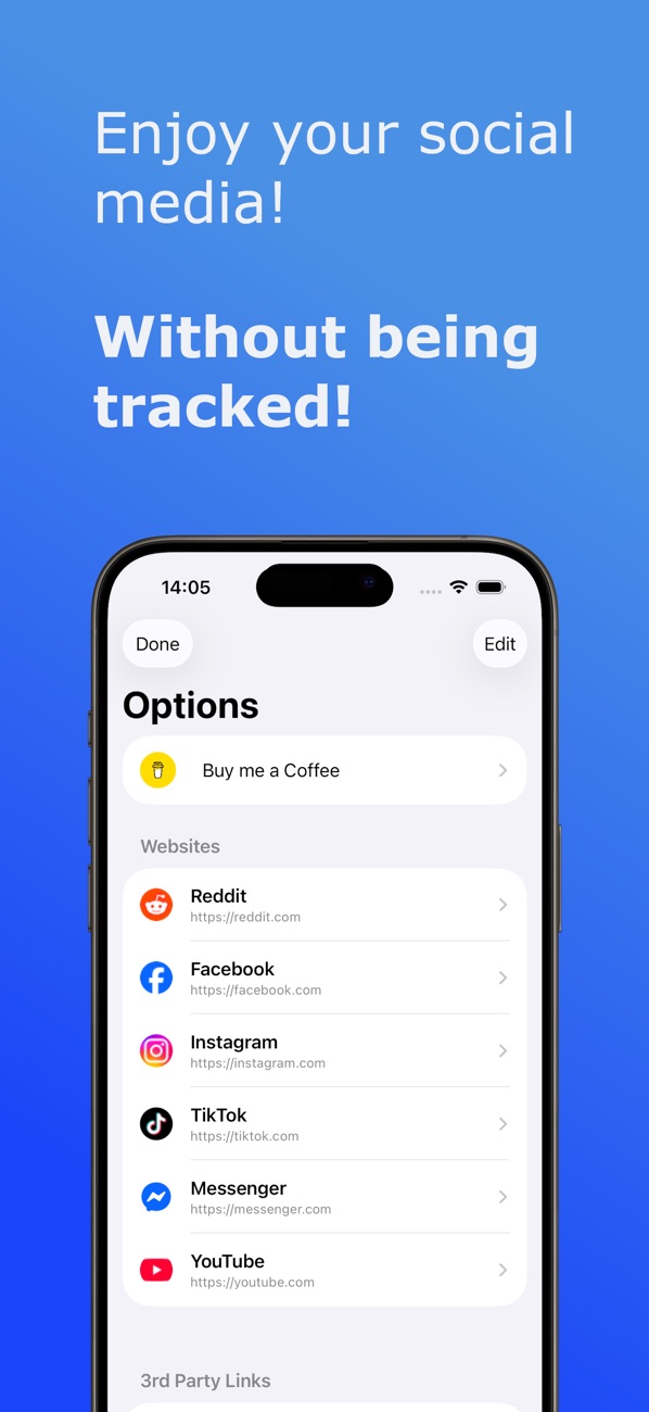 qFocus: The Private Browser screenshot 1