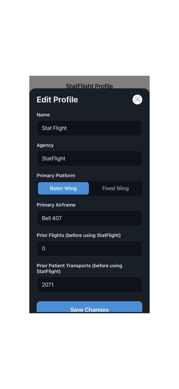 StatFlight Mission Log screenshot 5