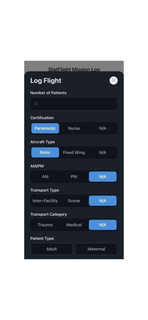 StatFlight Mission Log screenshot 4