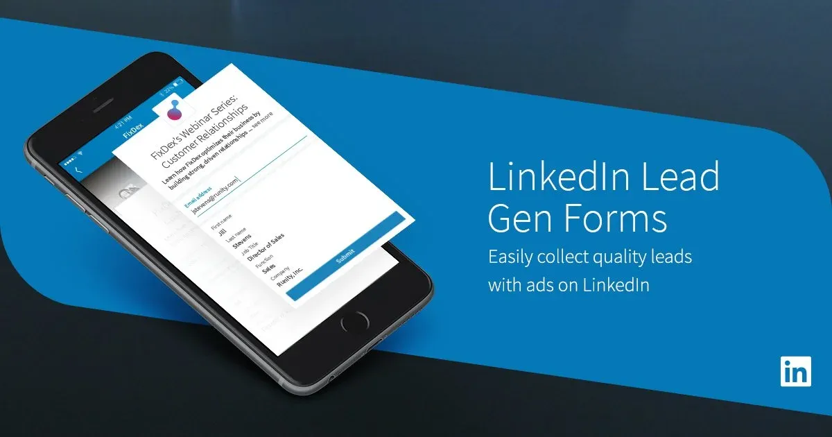 Lead gen forms linkedin