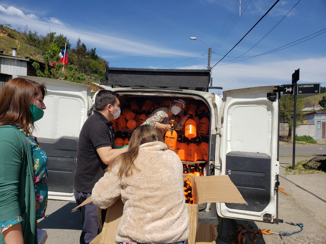 Entrega de pulverizadores a Municipalidad de la comuna de Coelemu