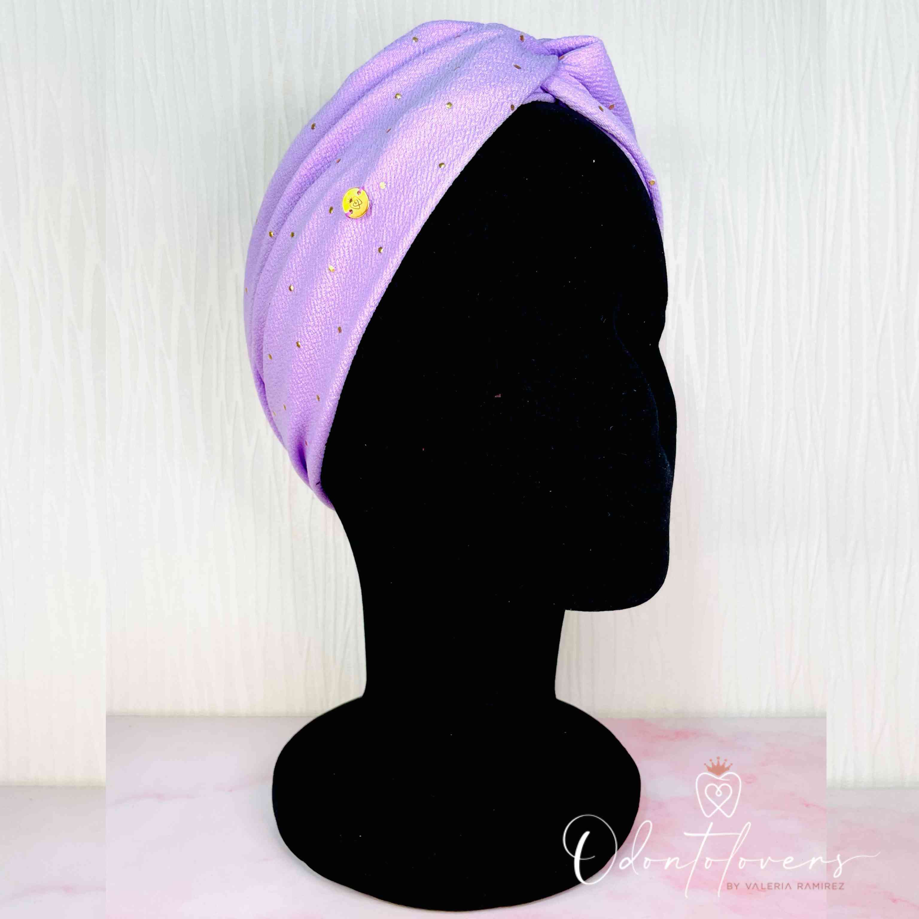 Turbante tachas lila