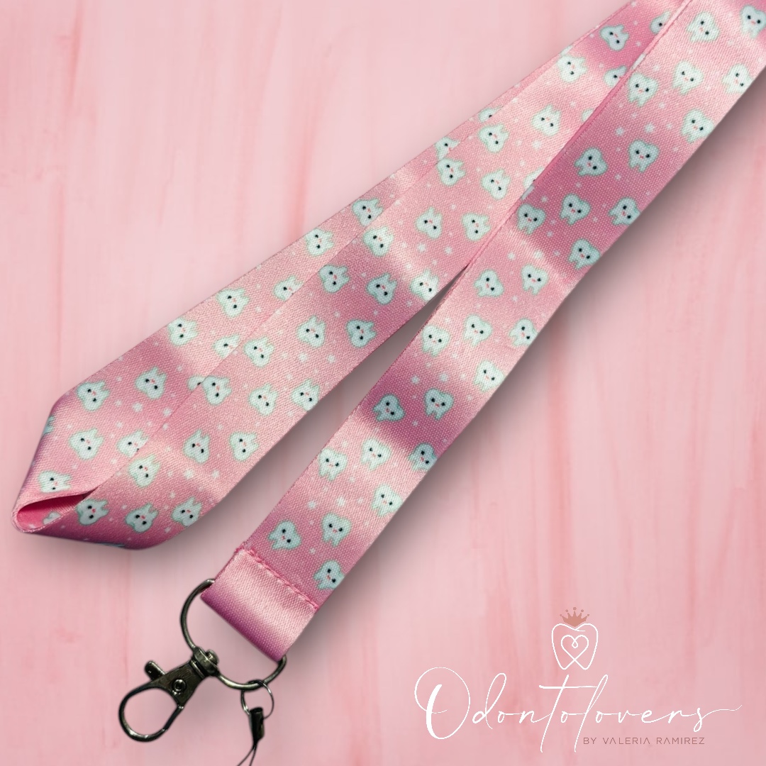 Lanyard muelitas rosa