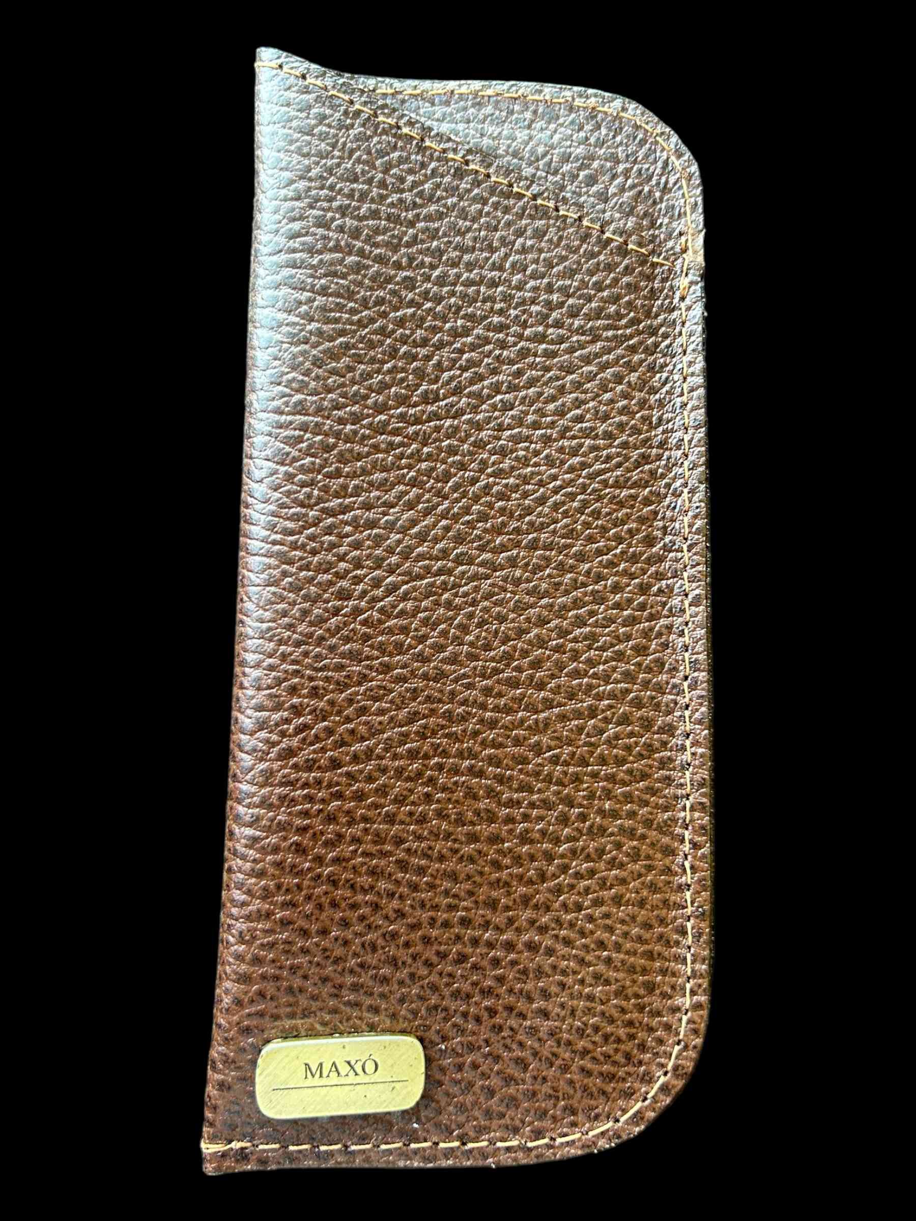 Funda de cuero para anteojos red