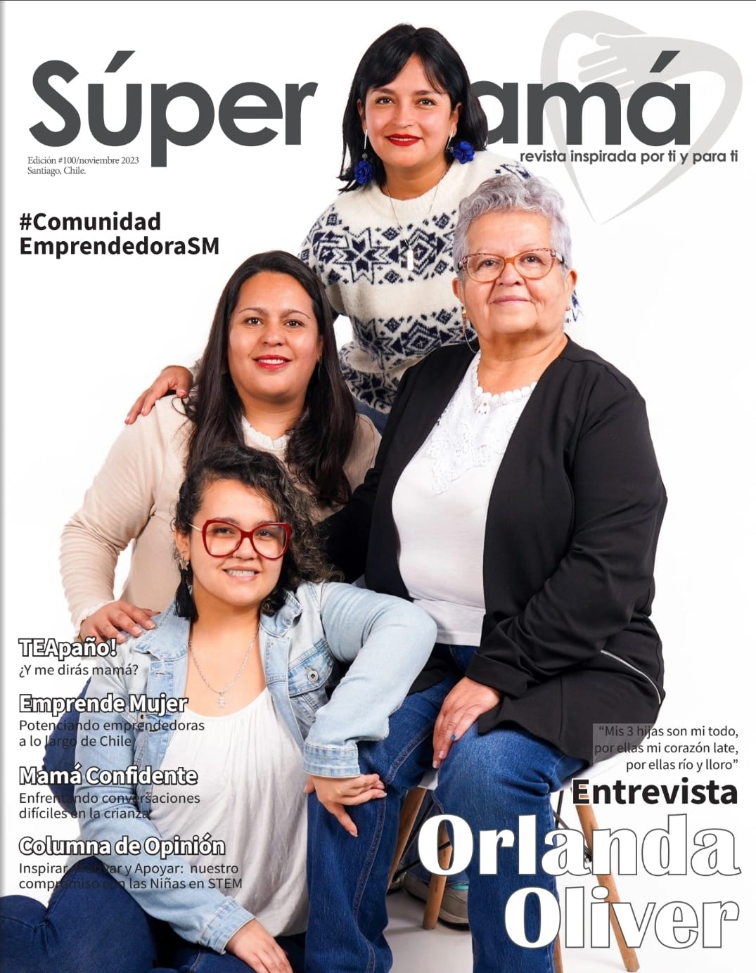 Destacada en Revista Súper Mamá Edición 100