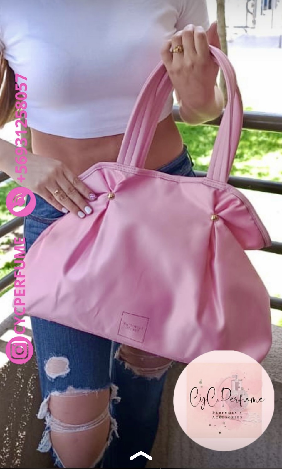 BOLSO VICTORIA'S SECRET ROSADO