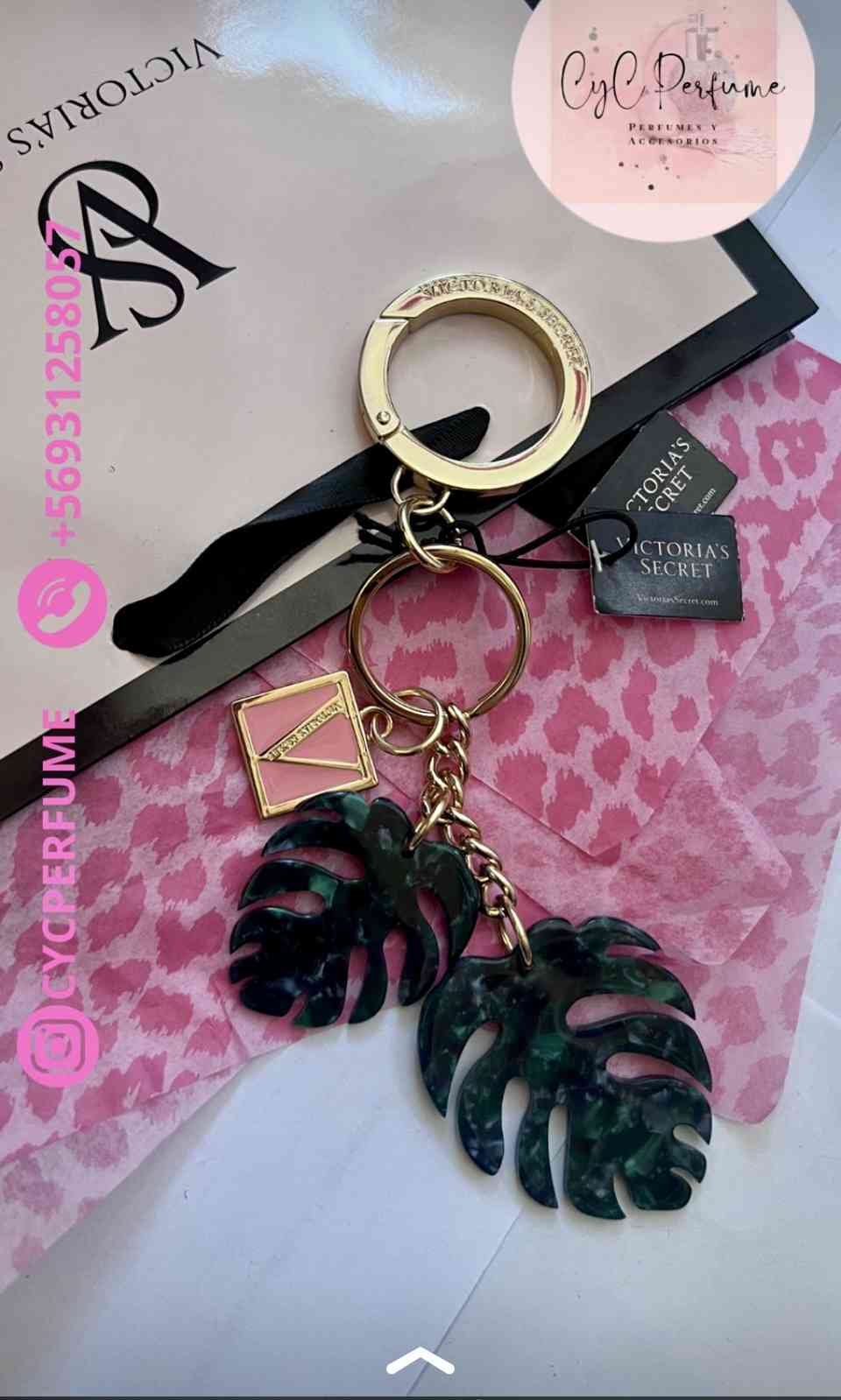 LLAVERO VICTORIA'S SECRET HOJAS