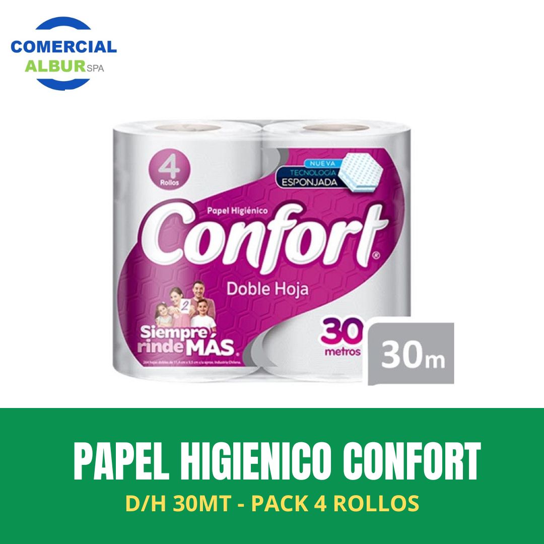PAPEL HIGIÉNICO D/H 30 MT - CONFORT