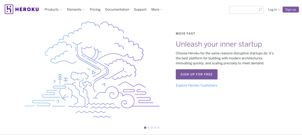 Heroku トップページ