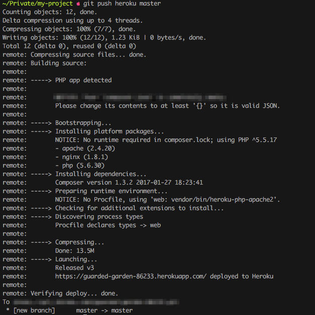 git push heroku master