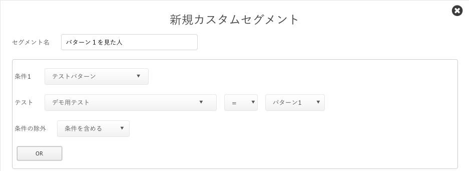 テストパターンのサイトを経由して訪問した人