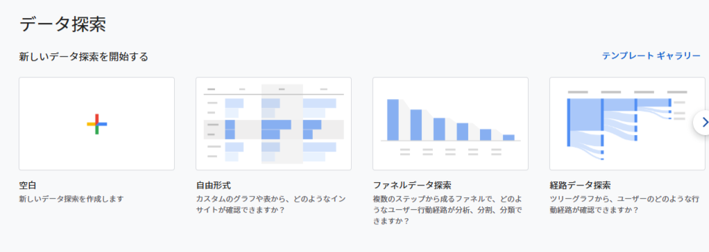 データ探索テンプレート